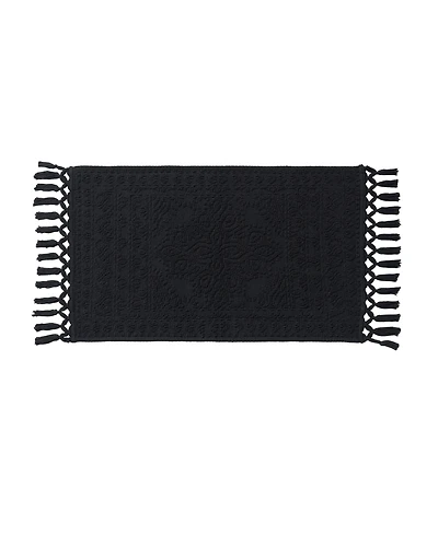 French Connection Nellore Fringe Cotton 20" x 38" Bath Rug