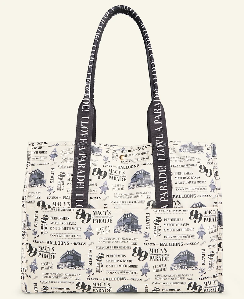 Macy's Thanksgiving Day Parade Large Wax Coated Tote Bag, Macy's Exclusive
