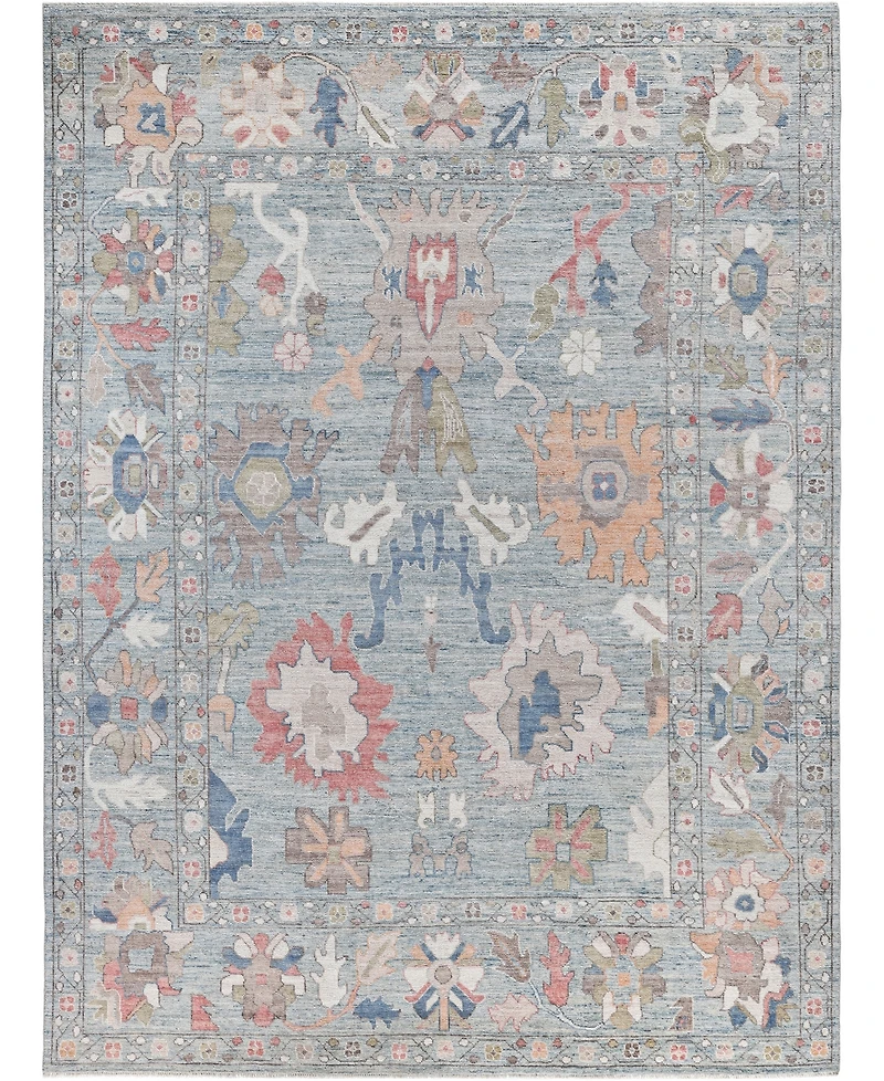 Adorn Hand Woven Rugs Colorful Oushak M0103-38 9'1"x12'1" Area Rug