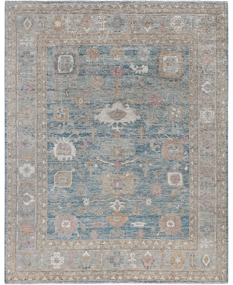 Adorn Hand Woven Rugs Colorful Oushak M0103-48 8'1"x10'1" Area Rug