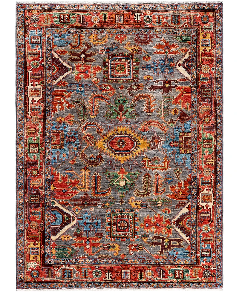 Adorn Hand Woven Rugs Serapi M0103- 4'2"x5'10" Area Rug