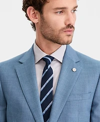 Ted by Baker Men's Modern-Fit Light Blue Solid Suit Separates Jacket