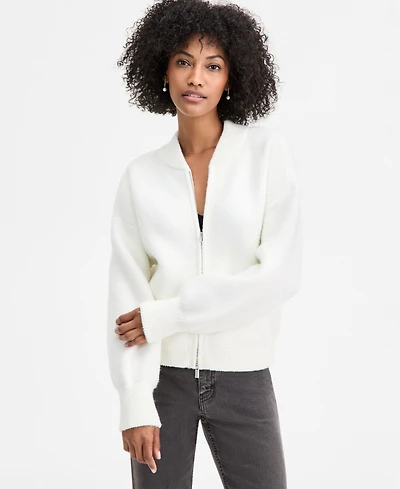 On 34th Women's Sweater-Knit Bomber Jacket, Macy's Exclusive