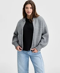 On 34th Women's Sweater-Knit Bomber Jacket, Macy's Exclusive
