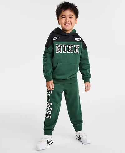Nike Little Boys 2-Piecs Sportswear P.e. Blocked Pullover & Pant Set