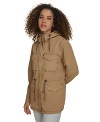 Levi's Women's Lightweight Washed Cotton Military Jacket