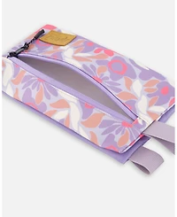 Deux par Deux Girl Double Pencil Case Lilac Cat Print - Toddler|Child