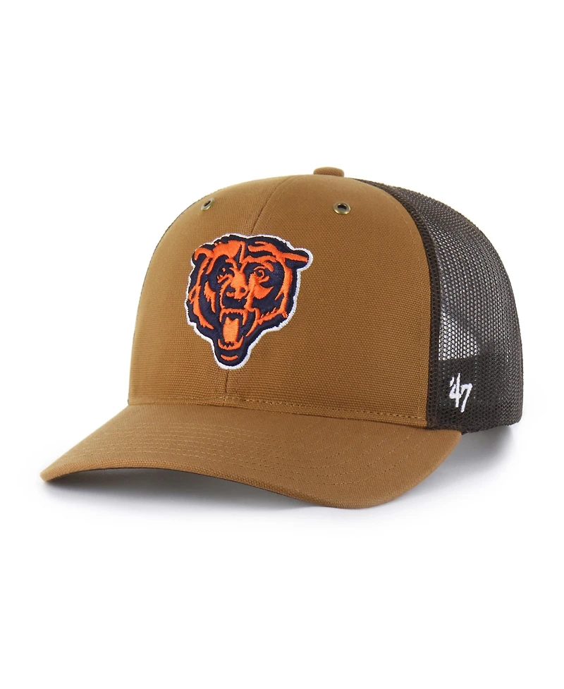 '47 Brand x Carhartt Men's Brown Chicago Bears Trucker Adjustable Hat