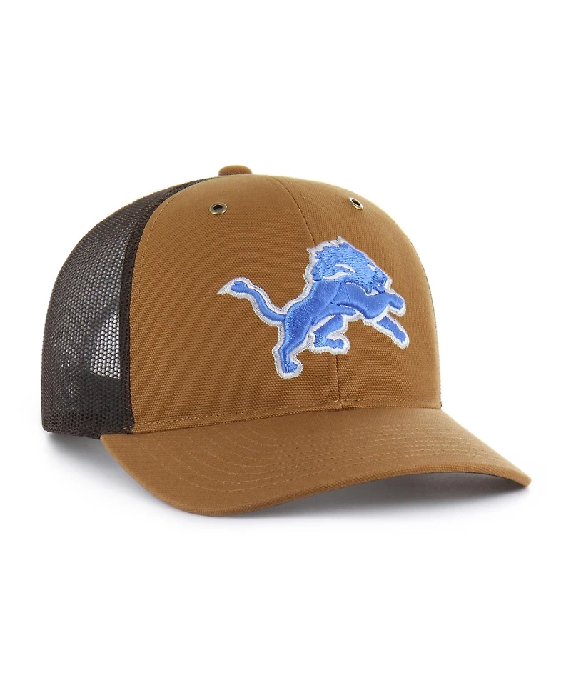 '47 Brand x Carhartt Men's Brown Detroit Lions Trucker Adjustable Hat