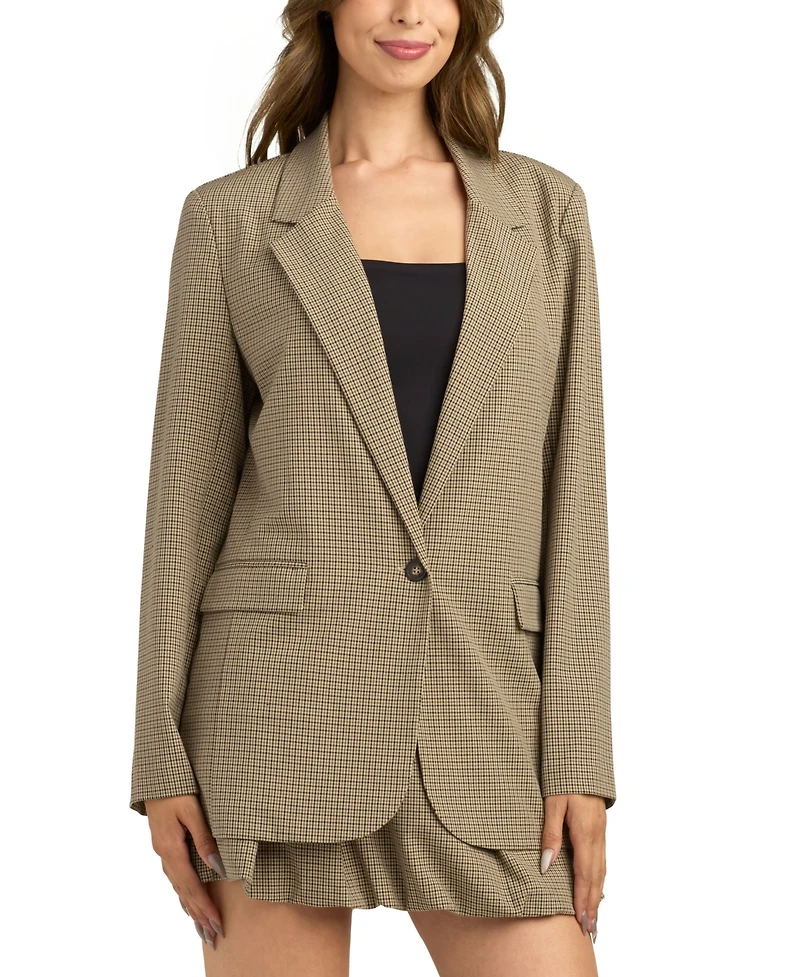 Bcx Women's Oversized Notch Collar Blazer