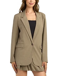 Bcx Women's Oversized Notch Collar Blazer