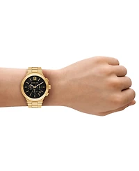 Michael Kors Men's Billie Chronograph Gold-Tone Stainless Steel Watch, 44mm