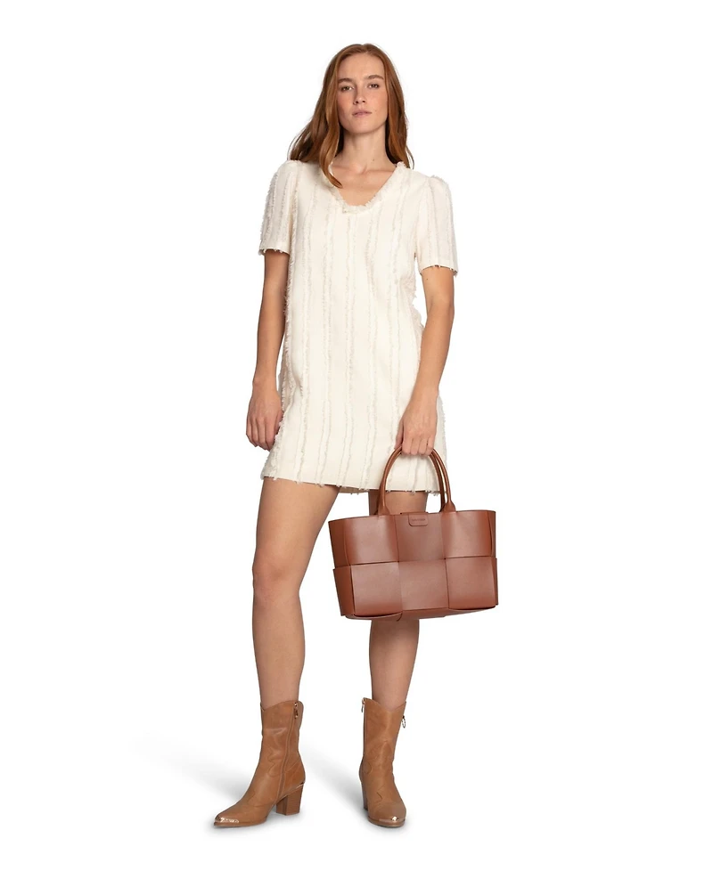 Belle & Bloom Solana Boho Fringe Mini Shift Dress