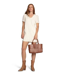 Belle & Bloom Solana Boho Fringe Mini Shift Dress