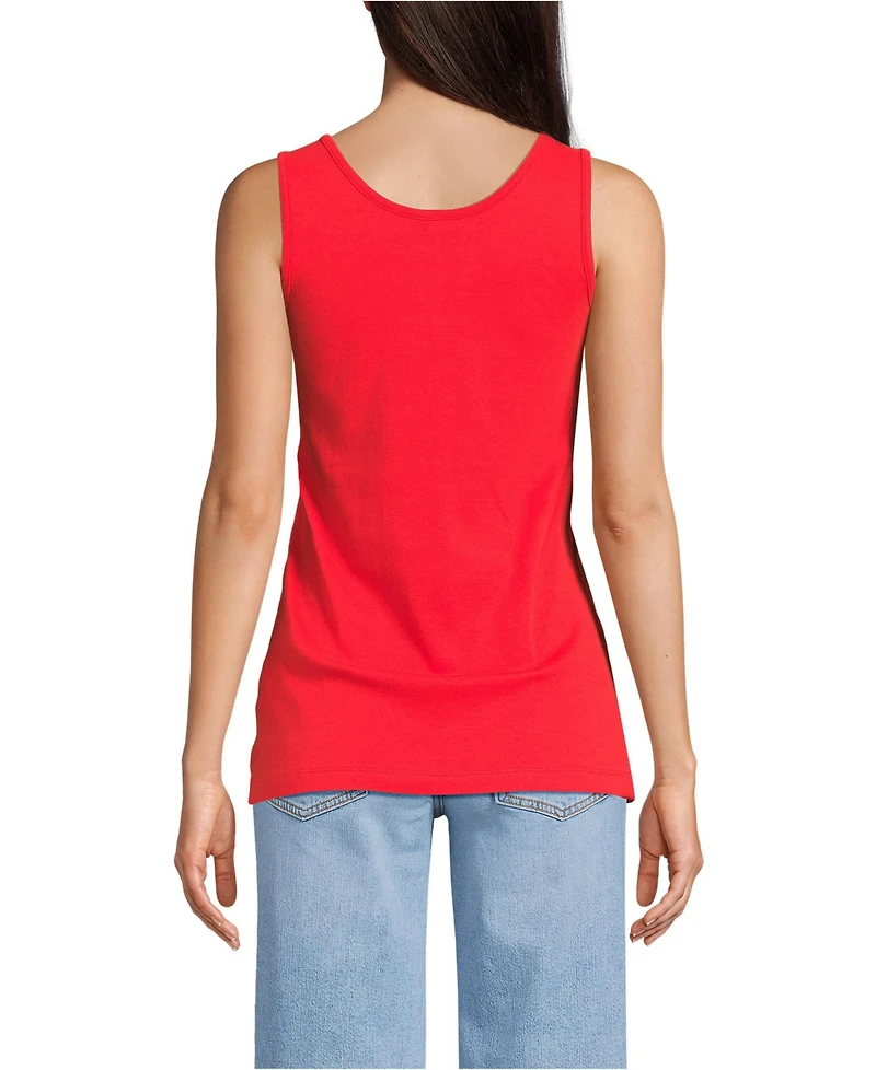 Lands' End Women's Cotton Tank Top