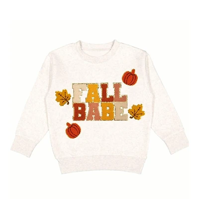 Sweet Wink Little and Big Girls Fall Babe Fun Patch Sweatshirt