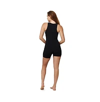 Womens Swim Shady High Neck Romper