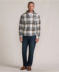 Lands' End Men's Anyweather Fleece Print Quarter Zip Pullover