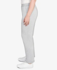 Alfred Dunner Petite Casual Vibe Cozy Short Length Slant Pocket Pants