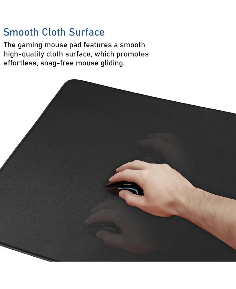 memzuoix Large Extended Gaming Mouse Pad with Stitched Edges, (31.5X15.7In) Durable Non-Slip Natural Rubber Base, Waterproof Mat for Gamer/Desktop/Off