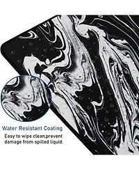 memzuoix Large Extended Gaming Mouse Pad with Stitched Edges, (31.5X15.7In) Durable Non-Slip Natural Rubber Base, Waterproof Mat for Gamer/Desktop/Off