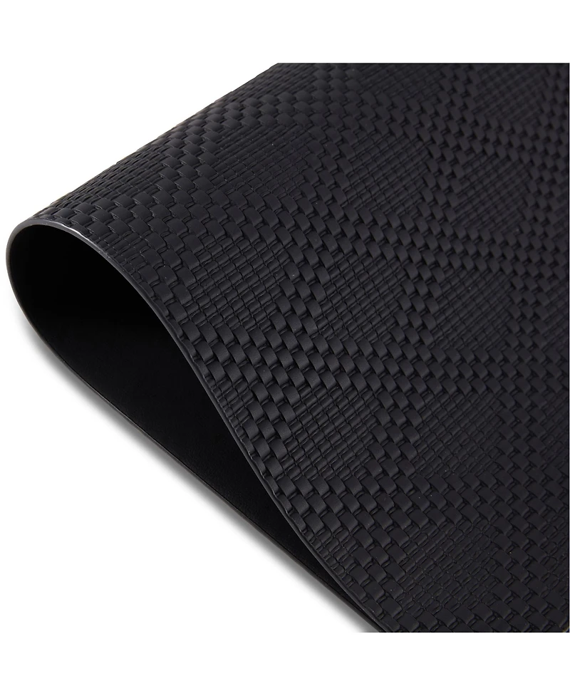 Dainty Home Basel Reversible Premium Faux Leather 12" x 18" Rectangular Placemats Set of 4