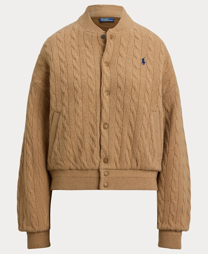 Polo Ralph Lauren Women's Cable Bomber Jacket
