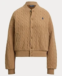 Polo Ralph Lauren Women's Cable Bomber Jacket