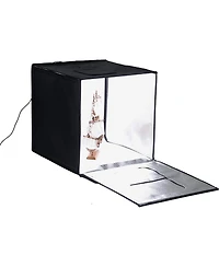 Fotodiox Pro 16x16" Led Studio-in-a-Box for Table Top Photography, Includes Folding Light Tent, Integrated Led Lights and 3 Backdrops