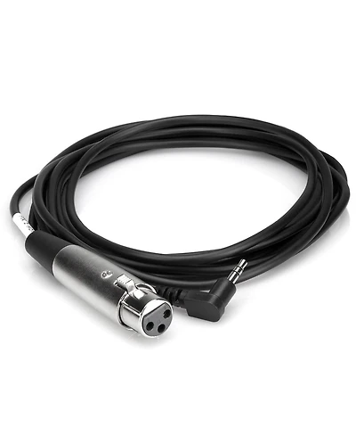 Hosa Technology Hosa Xvm-101F XLR3F to Right Angle 3.5 mm Trs Microphone Cable, 1 Foot