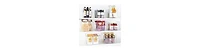 mDesign Kitchen Plastic Storage Organizer Bin with Open Front - Pack - Clear