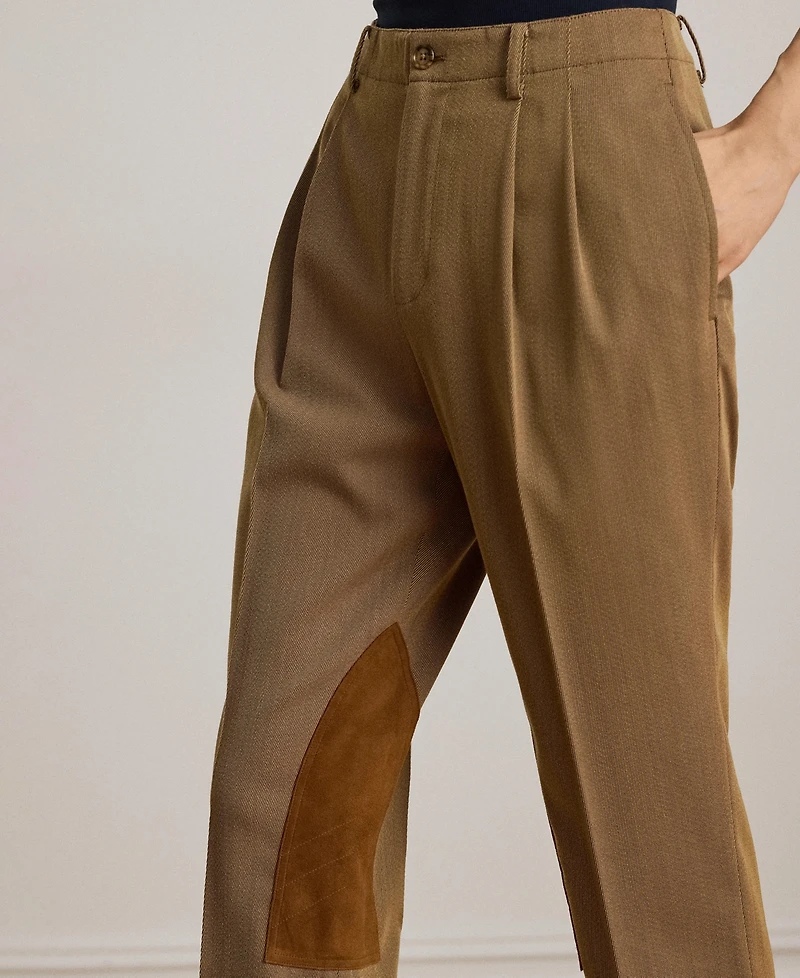 Lauren Ralph Women's Pleat Detail Cropped Pants