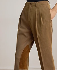 Lauren Ralph Women's Pleat Detail Cropped Pants