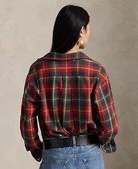 Polo Ralph Lauren Women's Long Sleeve Plaid Shirt