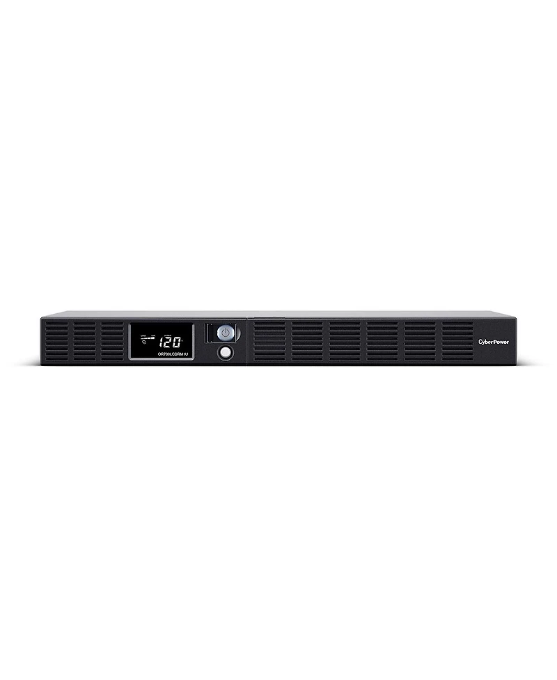 CyberPower OR700LCDRM1U Smart App Intelligent LCD 700VA Ups, 6 Outlets, 1U Rack Mount