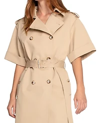 Belle & Bloom Dust Daring Short Sleeve Trench Style Dress