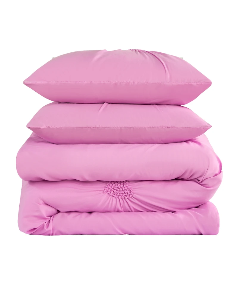 Juicy Couture Amora Gathered Heart 3-Pc. Comforter Set, King