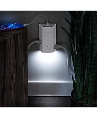 CyberPower P6WUCL 6-Outlet Wall Mount Surge Protector with Usb and Night Light, White