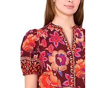 Msk Petite Puff Sleeve Maxi Dress