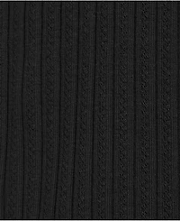 Lands' End Plus Elbow Sleeve Pointelle Rib Mock Neck