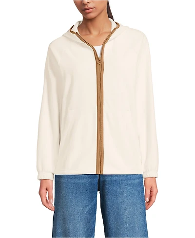 Lands' End Women's Anyweather RainDefense Fleece Full Zip Jacket
