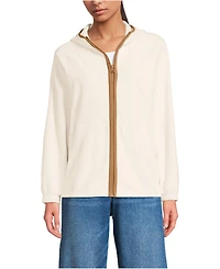 Lands' End Women's Anyweather RainDefense Fleece Full Zip Jacket