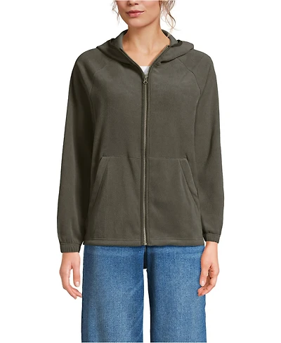 Lands' End Women's Anyweather RainDefense Fleece Full Zip Jacket