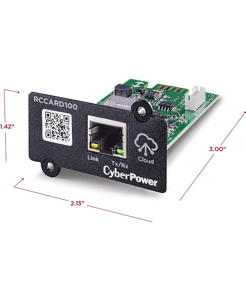 CyberPower RCCARD100 Ups Cloud Remote Monitoring Card, Black
