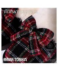Minnetonka Women's Bow Scuff Slippers