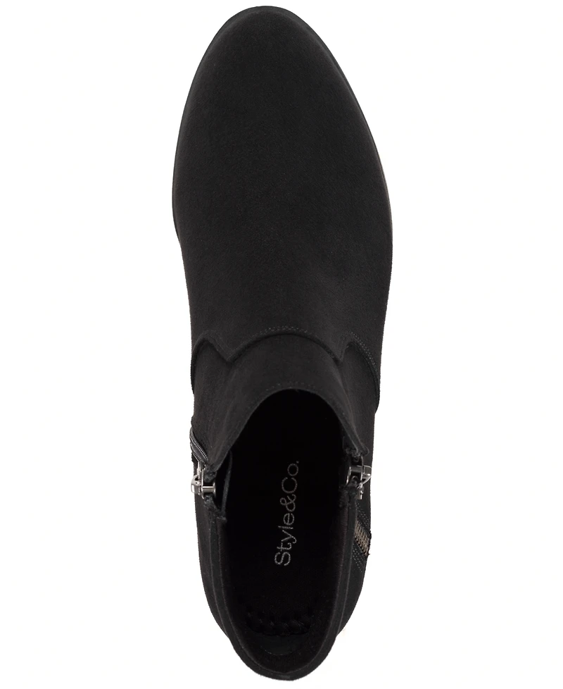 Style & Co Women's Ameliaa Block Heel Booties, Macy's Exclusive