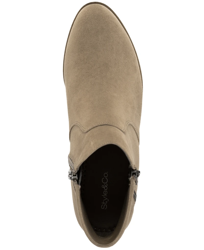 Style & Co Women's Ameliaa Block Heel Booties, Macy's Exclusive