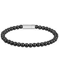 Hugo Boss Sphere Beads Stainless Steel Black Onyx Bracelet