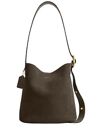 Coach Suede Bleecker Mini Bucket Bag