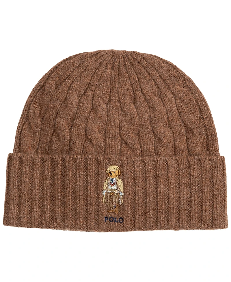 Polo Ralph Lauren Men's 2-Piece Charles Bear Hat & Scarf Gift Set
